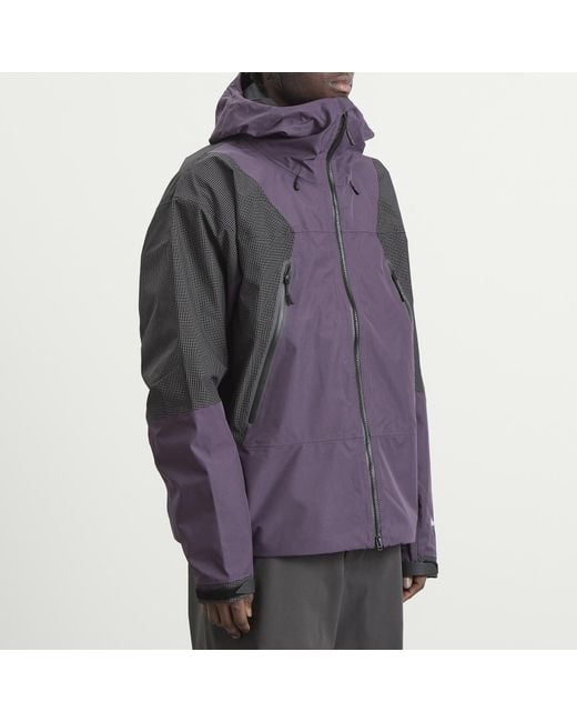 The North Face Purple Hke Spectra Gore-Tex Mountain Light Jacket for men