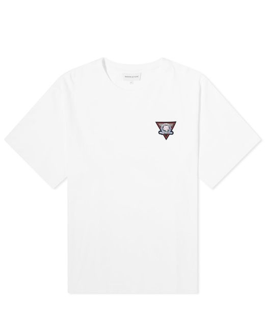Maison Kitsuné White Surf Collage T-Shirt for men