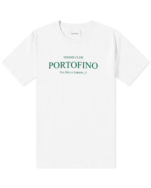 Harmony White Portofino Tennis Club T-shirt for men