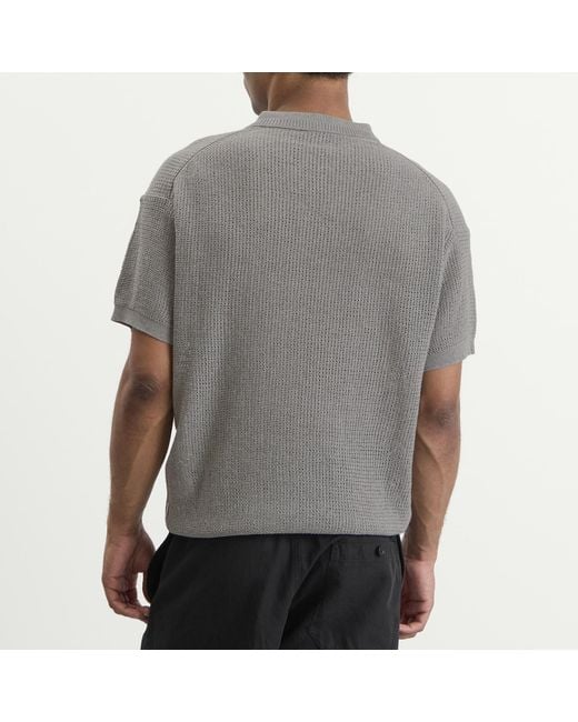 (w)taps Gray Dup Sweater for men