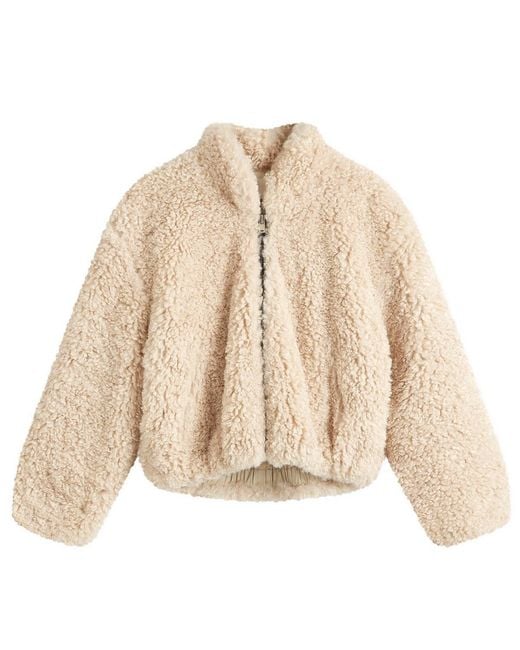 Isabel Marant Natural Anasta Teddy Jacket