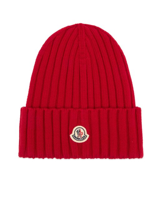 Moncler Red Beanie