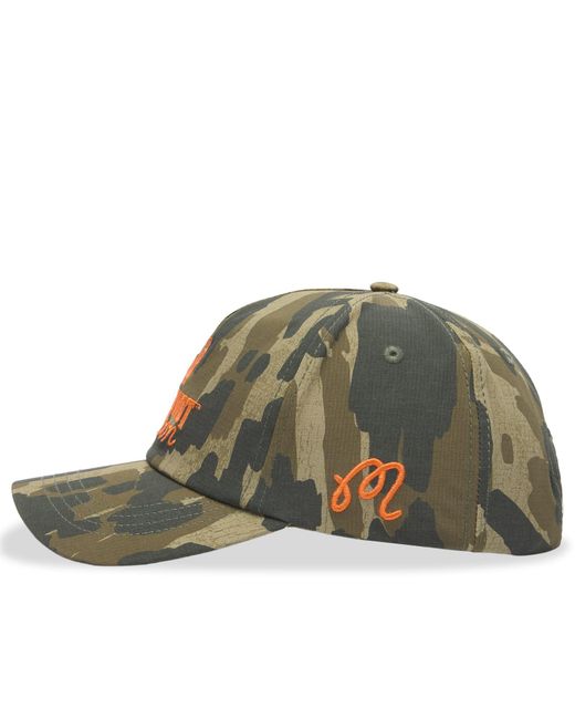 Malbon Green Tour Divot Camo Snapback for men