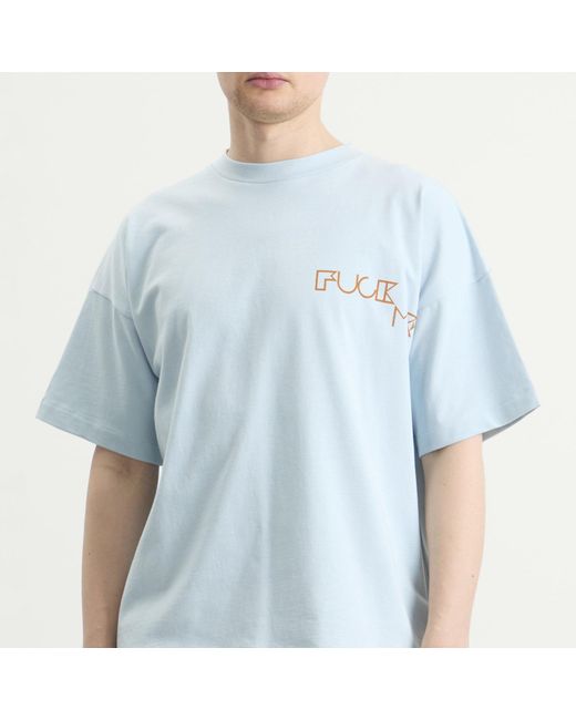 EBIT Blue F Me T-Shirt for men