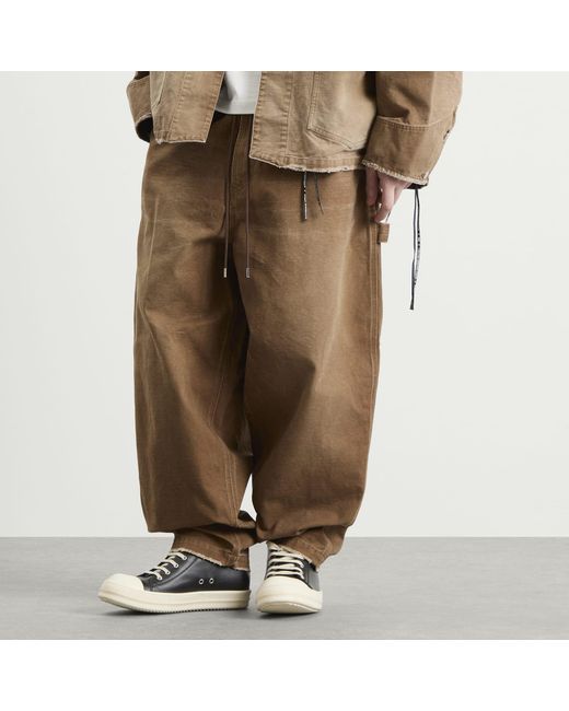 MASTERMIND WORLD Brown Wide Fit Duck Painter Pants for men