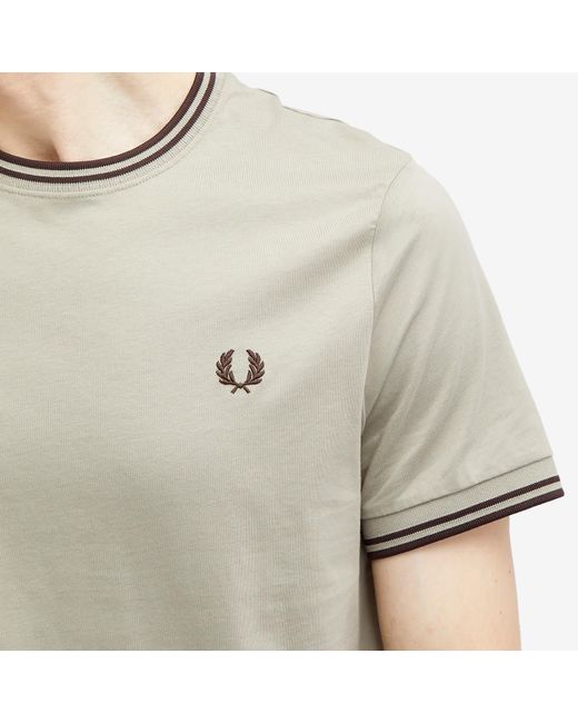 Fred Perry Natural Twin Tipped T-Shirt for men