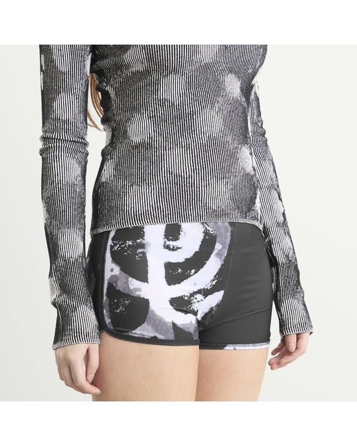 PAOLINA RUSSO Black Mini Shorts