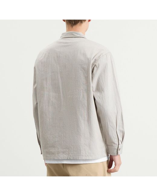 Neighborhood Classic Work Pullover Shirt in White for Men | Lyst