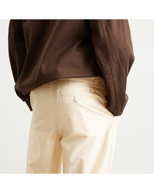 Fred Perry Twill Tennis Trousers in White for Men | Lyst