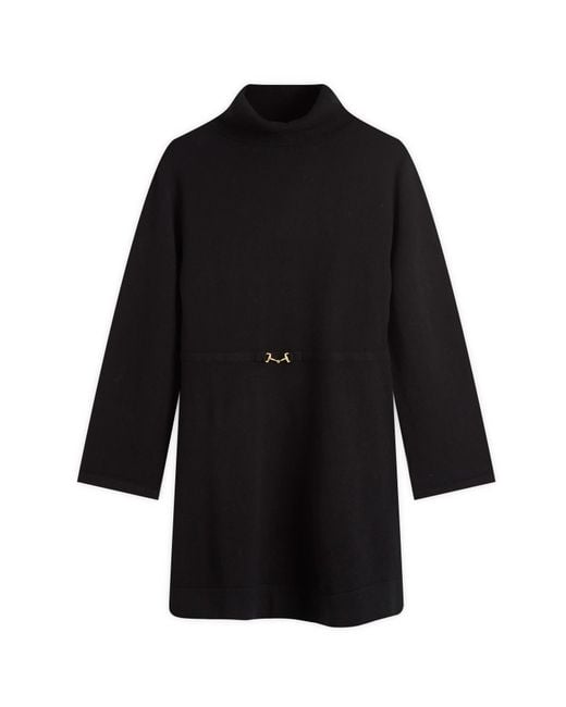 Rixo Black Aly Wool Mini Dress
