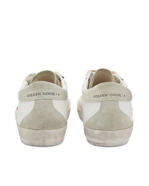 Golden Goose Deluxe Brand White Super Star Leather Sneakers