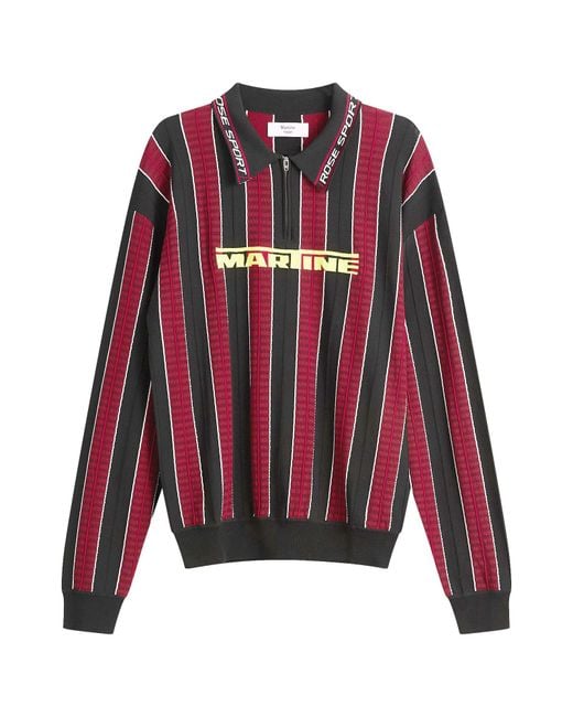Martine Rose Red Logo Polo