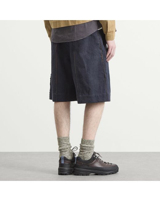 Ganter Blue Cottonopolis Shorts for men