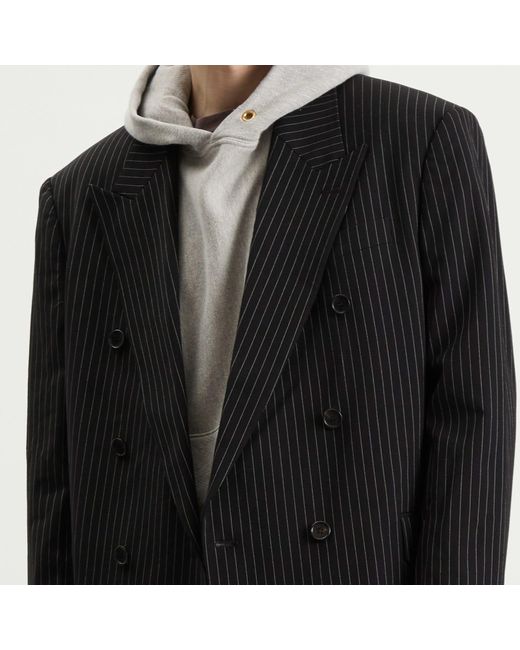 Acne Black Pinstripe Blazer for men