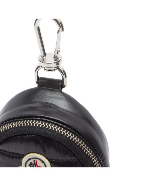 Moncler Black Kilia Padded Backpack Key Ring