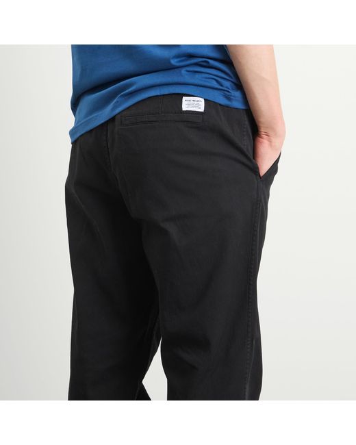 Norse Projects Black Ezra Light Stretch Drawstring Pant for men