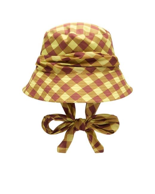 Damson Madder Metallic Sunhat With Tie