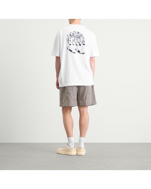 Moncler White Back Graphic T-Shirt for men