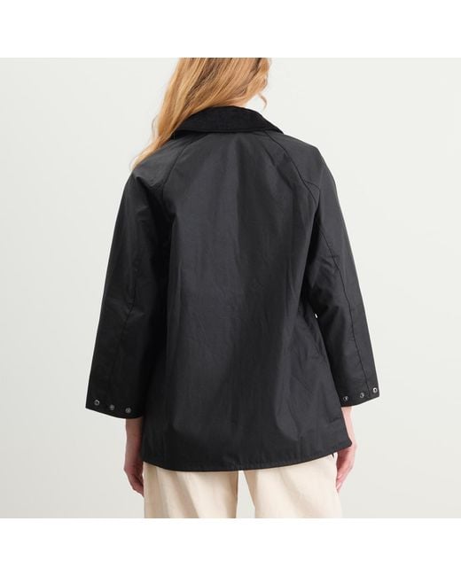 Barbour Black Beaufort Wax Jacket
