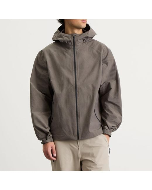 Hiking Patrol Gray Waypoint Ripstop Hooded Jacket for men