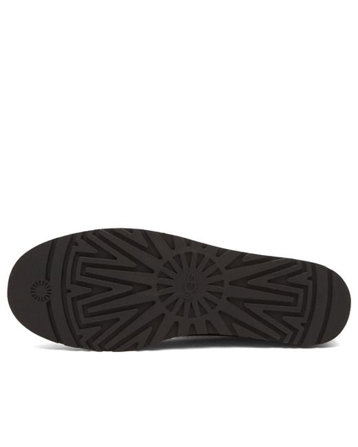 Ugg Black Zora Leather Ballet Flat