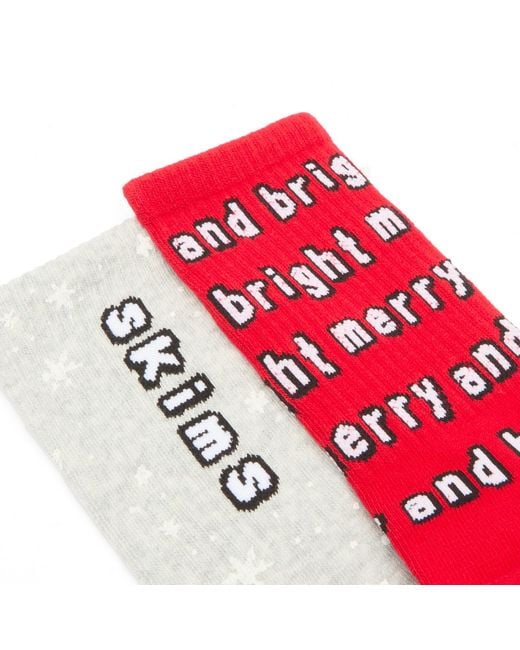 Skims Red X Cpfm Sport Crew Sock 2-Pack