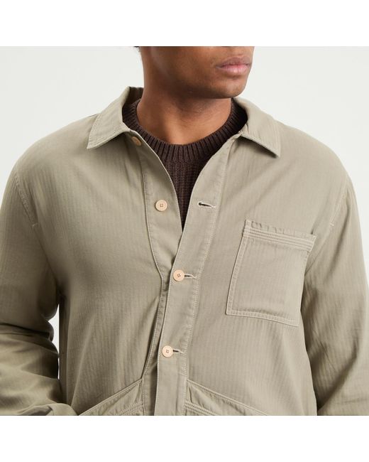 Folk Green Meyer Shirt Jacket for men