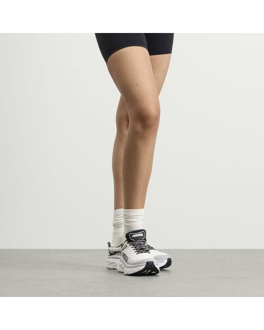Hoka One One White Bondi 7 Sneaker