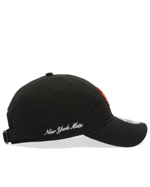 KTZ Black New York Mets Washed Script 9Twenty Cap