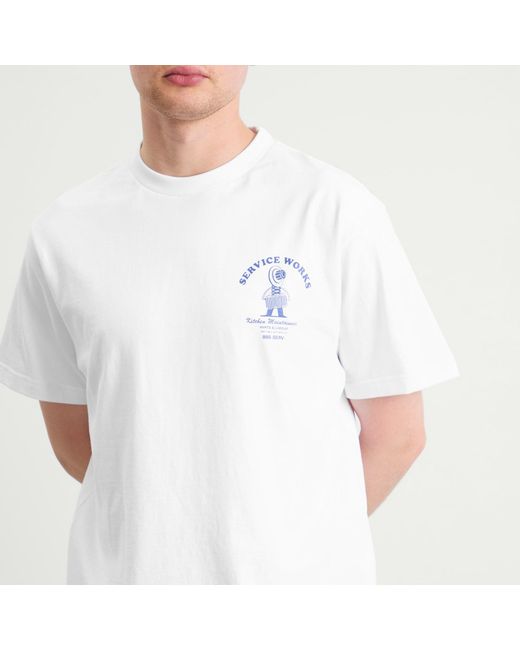 Service Works White Maintenance Tee for men