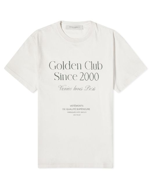 Golden Goose Deluxe Brand White Golden Club T-Shirt for men