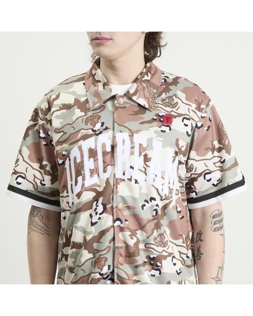 ICECREAM Brown Choc Chip Baseball Jersey for men