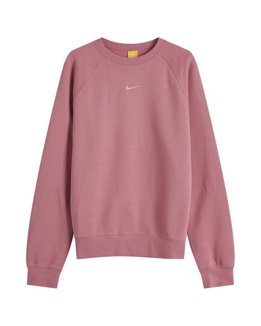 Nike Purple X Nocta Crew Fleece