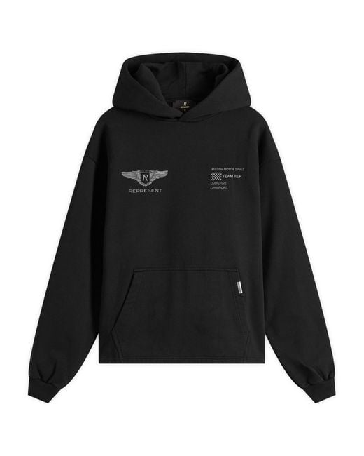Represent Black Team Rep Hoodie for men
