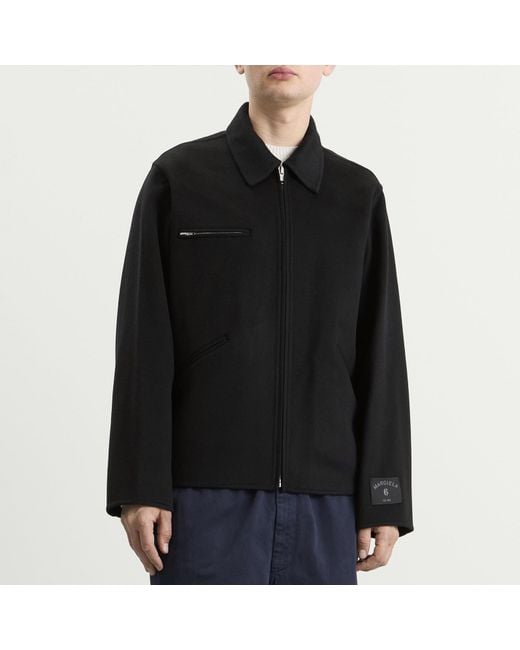Maison Margiela Black Mm6 Double Faced Jacket for men