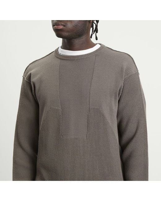 Rick Owens Gray Round Neck Jumper for men