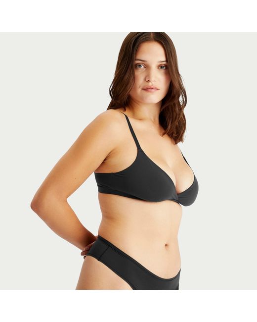 Skims Black Fits Everybody Crossover Bralette