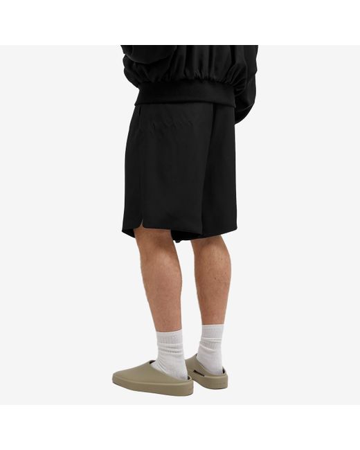 Fear Of God Black 8Th Double Layer Relaxed Shorts for men