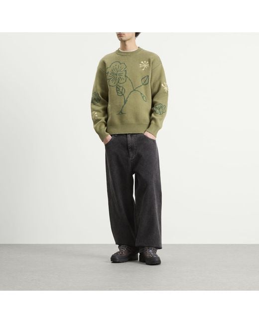 Heresy Green Malva Knit Jumper for men