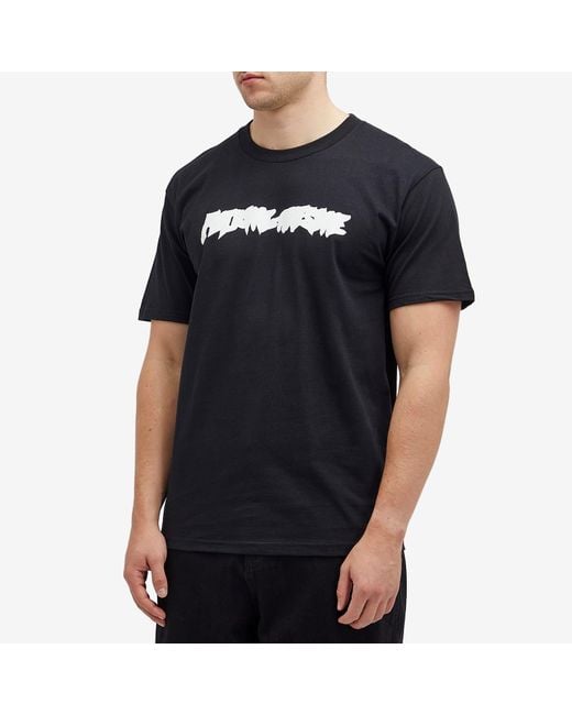 Fucking Awesome Black Ink Trap Stamp Logo T-Shirt for men