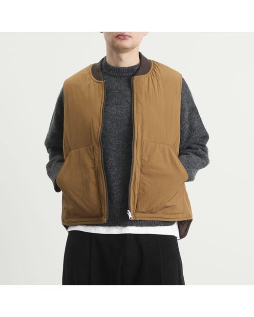 Unlikely Dry Goods Brown 3Way Hybrid Down Jacket for men