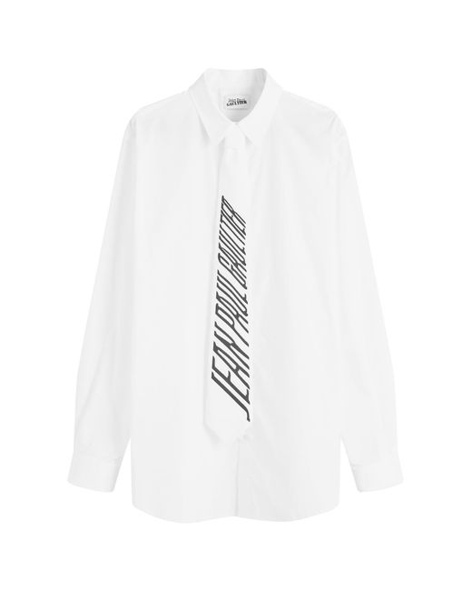 Jean Paul Gaultier White Shirt With Tie