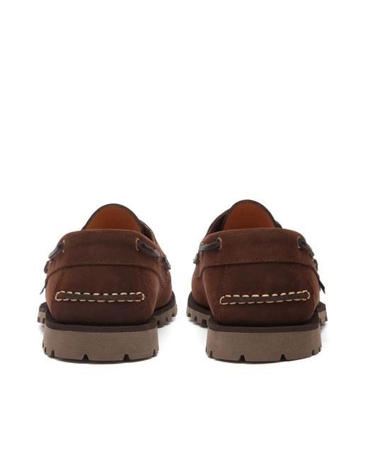 Paraboot Brown Malo Boat Shoe for men
