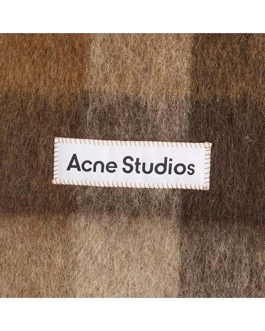 Acne Natural Vally Check Scarf for men