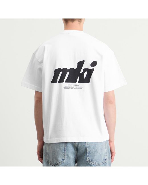 MKI Miyuki-Zoku White Stamp T-Shirt for men