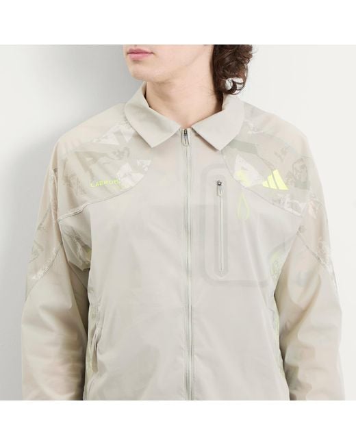 Adidas Originals White Adidas X Labrum Coach Jacket for men