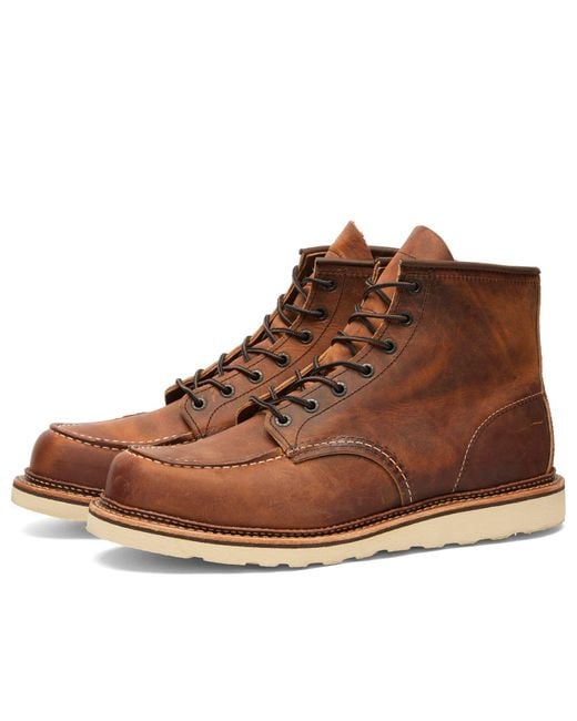 Red Wing Brown 1907 Heritage Work 6" Moc Toe Boot for men