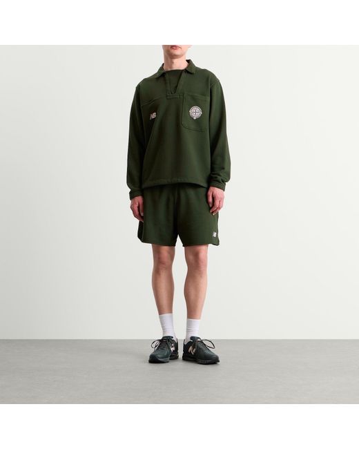 Stone Island Green X New Balance Shorts for men