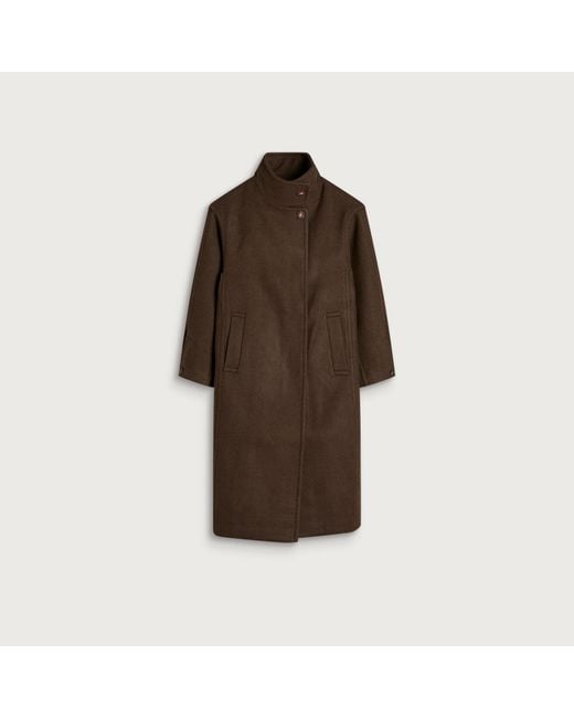 Damson Madder Brown Agnes Wool Coat