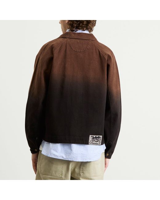 Dime Brown Dipped Chore Jacket for men